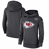 Women Kansas City Chiefs Anthracite Nike Crucial Catch Performance Hoodie,baseball caps,new era cap wholesale,wholesale hats